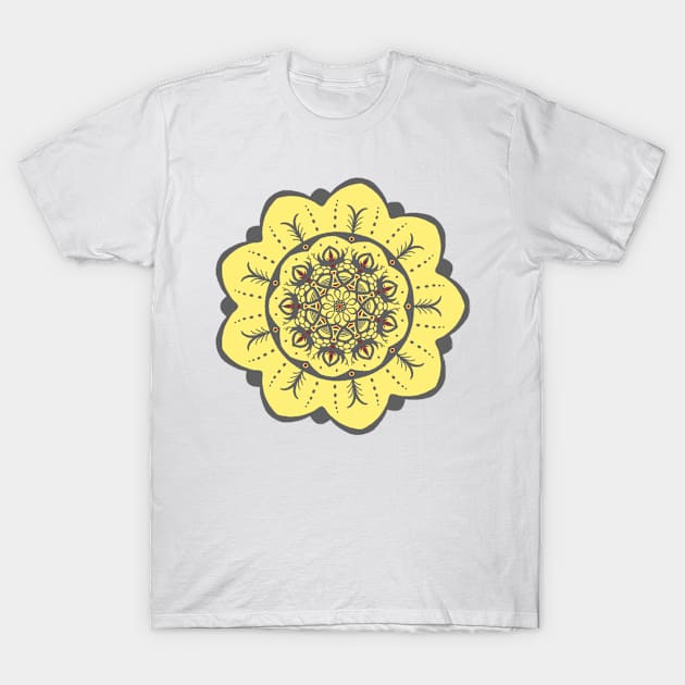 Golden Flower T-Shirt by TaylorMineo